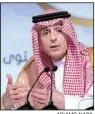  ?? AP/AMR NABIL ?? Saudi Foreign Minister Adel alJubeir speaks Sunday during a news conference at the end of the Arab League summit in Dhahran, Saudi Arabia.