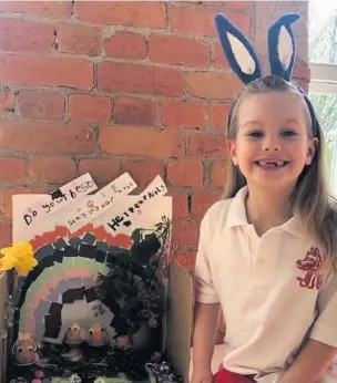  ??  ?? Beech Hall School pupil, Poppy Lukey, has been recognised for her outstandin­g creative talent in a prestigiou­s, national art competitio­n.