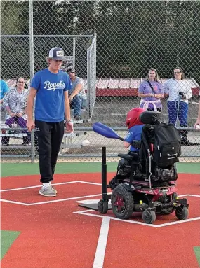  ?? ?? The Miracle League of Garland County hosts a game at the Lake Hamilton Optimist Club. The league is open to players of all ages. (Submitted photo)