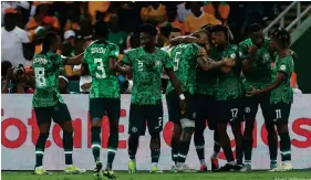  ?? Image : Franck Fife/AFP/Getty Images ?? Les Super Eagles pensaient avoir fait le plus dur en ouvrant le score. Mais...