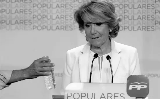  ?? Foto: dpa ?? Esperanza Aguirre auf einem Archivbild von Mai 2016 in Madrid.