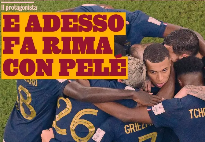  ?? AFP ?? Fenomeno Kylian Mbappé, 23 anni, attaccante del Psg: alla Coppa del Mondo di Russia 2018, vinta dalla Francia, segnò 4 gol, compreso l’ultimo dei Bleus nella finale vinta 4-2 contro la Croazia