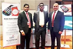  ??  ?? Epic team (from left) Assistant Vice President Solutions Delivery Amila Perera, Epic Technology Group CEO and Group Director Viraj Mudalige and Business Analyst Rushan Gunaratne