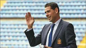  ??  ?? Fernando Hierro is de nieuwe bondscoach van Spanje. (Foto: Goal)