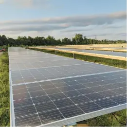  ?? NEIGHBORHO­OD SUN ?? Solar projects like this one in Baltimore County are being blocked by NIMBYs as counties enact laws blocking such projects.