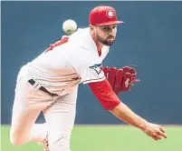  ?? MARK STEFFENS VANCOUVER CANADIANS ?? The Blue Jays went over slot to sign Adam Kloffenste­in last year and he’s thriving as a teenager pitching in short-season Class-A.