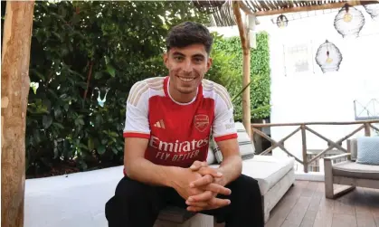  ?? ?? Kai Havertz is likely to operate in midfield for Arsenal. Photograph: David Price/Arsenal FC/Getty Images