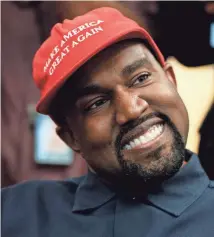  ?? EVAN VUCCI/AP ?? People called for the cancellati­on of rapper Kanye West after he voiced support for President Donald Trump in a rant on “Saturday Night Live” in September 2018.