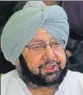  ??  ?? CM Capt Amarinder Singh