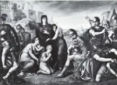  ?? SOMA ORIAL PETRICH ?? Coriolano frente a su esposa, su madre y su hijo (1869)