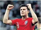  ??  ?? Stepping up: Harry Maguire’s presence is symbolic of the manager’s bravery