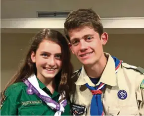  ?? AP ?? For several years, Sydney has been an unofficial member of her brother’s troop, participat­ing in many of its activities but unable to earn merit badges to start on the path to Eagle rank.