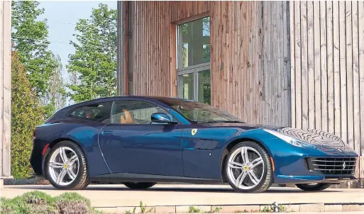  ?? JIM KENZIE FOR THE TORONTO STAR ?? FERRARI GTC4LUSSO If there’s a reason to talk about a “practical” Ferrari, the GTC4Lusso is it. Relatively big and roomy, it is the Ferrari best suited to day-to-day use, writes Jim Kenzie.