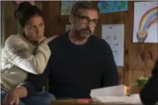  ??  ?? Maura Tierney and Steve Carell portray a married couple dealing with a taxing family ordeal in “Beautiful Boy.”