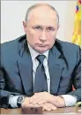  ??  ?? Cargo. Vladímir Putin sigue firme en la presidenci­a de Rusia.