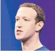  ??  ?? Facebook CEO Mark Zuckerberg