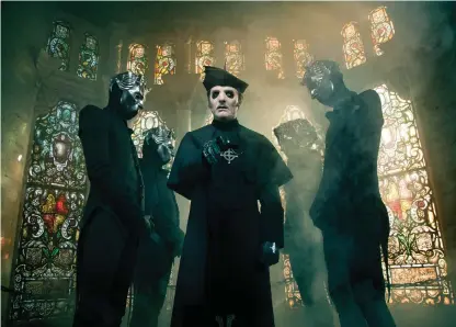  ?? Bild: MICKE ERIKSSON ?? SPÖKAR VIDARE. Ghost är tillbaka med sitt nya album Prequelle.