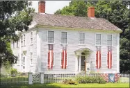  ?? Contribute­d photo ?? Connecticu­t Landmarks will offer tours of the Amasa Day House Saturday at 33 Plains Road, Moodus.