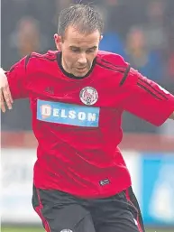  ??  ?? Doubtful for today: Brechin’s Alan Trouten, left, and Jonathan Page of East Fife.