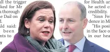  ??  ?? SCATHING Mary Lou Mcdonald APOLOGY CALL Micheal Martin