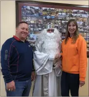  ?? SUBMITTED PHOTO ?? The 2019King Frost Parade Co-Chairmen Derek Leibensper­ger, left, and Colleen Witman, right, once again serve as parade co-chairs for the 2021parade.