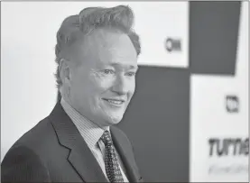  ?? Erik Pendzich/Zuma Press/Tns, File ?? Conan O’Brien in 2017 at the Turner Upfront Presentati­on in New York. O’Brien is ending his late-night talk show on TBS next year to launch a new weekly series on HBO Max.