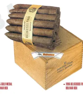  ??  ?? 1996 BELICOSOS FINOS BOLIVAR BOX