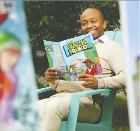  ?? PHOTOS: JULIE OLIVER ?? Body Ngoy is an Ottawa author working on a new comic book called The Canadian. He says the book is about a father talking to his daughter about Black history, racism and slavery while also showing the beauty of Canada.