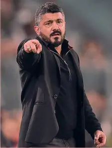  ??  ?? Rino Gattuso, 40 anni, allena la prima squadra da fine novembre ANSA