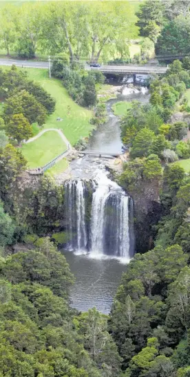  ?? Photo / File ?? The police dive squad was called to recover the body of Kent Espinosa from Whanga¯ rei Falls.