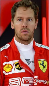  ??  ?? Sebastian Vettel had a miserable final year at Ferrari