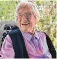  ?? Foto: msti ?? Ursula Wichert, 99, lebt in einem Seniorenwo­hnheim in Friedberg.