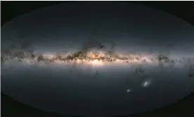  ??  ?? Data gathered from the ESA’s Gaia observator­y should provide clues as to how the solar system formed and the rate at which the universe is expanding. Photograph: ESA/Gaia/DPAC