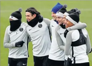  ??  ?? EN PARÍS. Neymar, Cavani, Meunier, Rabiot, Mbappé y Kimpembe.