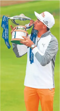  ?? Picture: Getty. ?? Rickie Fowler’s decision not to return to the Scottish Open after winning last year is hard to understand.