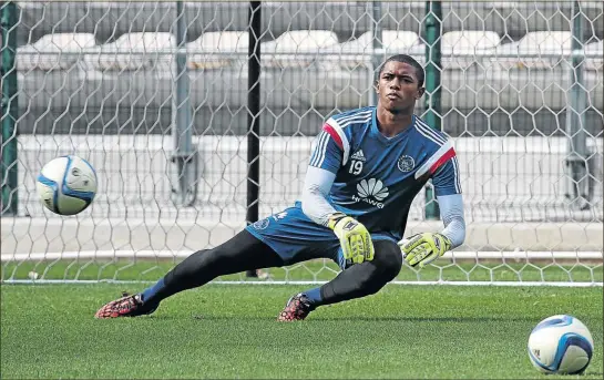  ?? PHOTO: GRANT PITCHER/GALLO IMAGES ?? HEADING STARDOM: Goalkeeper Jody February is adamant that he’s the right candidate to take over as Ajax number one