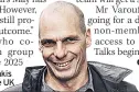  ??  ?? WARNINGYan­is Varoufakis fears a rough ride for the UK