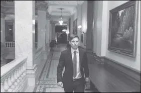  ?? CP PHOTO ?? Ontario Progressiv­e Conservati­ve Leader Patrick Brown leaves Queen’s Park after a news conference in Toronto.