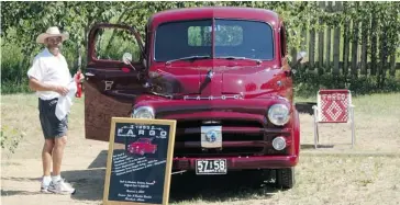  ?? Jeanne Sonmor/for the Calgary Herald ?? Last year’s people’s choice award winner at the Gearheads Car and Truck Show in Rosebud, Alberta — a 1953 Fargo truck owned by John and Heather Boucher. This year’s event will be held on Sunday.