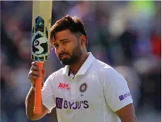  ?? AFP ?? Rishabh Pant was involved in a near-fatal car crash in December 2022 that required him to undergo multiple surgeries