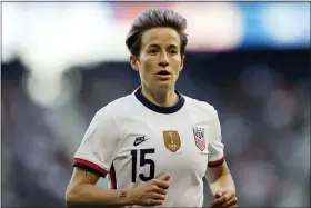  ?? STEVE LUCIANO/THE ASSOCIATED PRESS, FILE ?? U.S. forward Megan Rapinoe runs during the second half of a SheBelieve­s Cup soccer match against Spain on March 8, 2020, in Harrison, N.J.