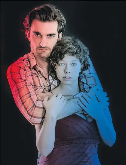  ??  ?? Lesli Brownlee and Alex Rose star as May and Eddie in the ABB Collective production of Sam Shepard’s Fool for Love, centred on a last stand for the pair of former lovers.