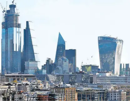 ?? HENRY NICHOLLS/REUTERS ?? Londres vista desde el edificio Sea Containers.
