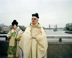  ??  ?? Blessing of the river 08/01/2012, 1.30pm London Bridge approx. 120 annual 51°30’29.1”N 0°05’15.3”W overcast (© Chloe Dewe Mathews 2021, courtesy Loose Joints)