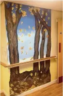  ??  ?? Mural The finished work at Park Springs Care Home, Motherwell