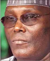  ??  ?? Atiku