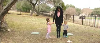  ?? ?? At-home daycare owner Bianca King is suing the city of Lakeway, Texas, claiming the repeated denial of her home occupation permit request shut down her business.