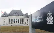  ?? SEAN KILPATRICK / THE CANADIAN PRESS FILES ?? The Supreme Court of Canada will decide whether a Harper-era victim’s surcharge levied on anybody convicted of a crime is constituti­onal.