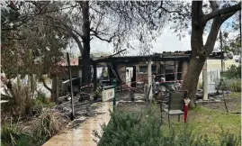  ?? (Reichman University) ?? ROTEM KOREN’S family home on Kibbutz Kfar Aza was destroyed by Hamas terrorists on October 7.