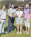  ?? ?? The mixed fouromes winners at Lindfield GC...